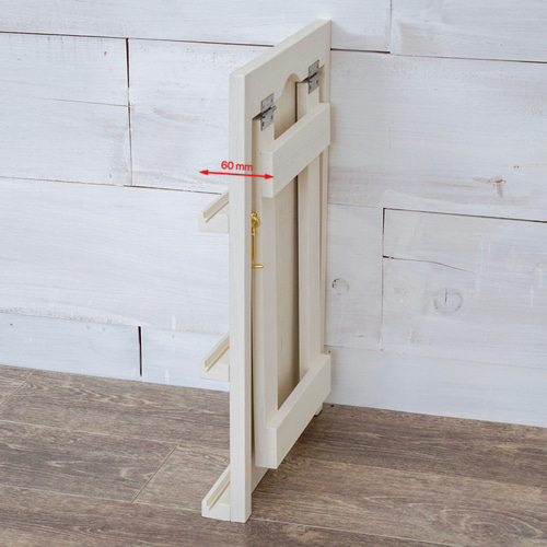 ②軽量折り畳み什器30 3段【受注】【抗菌白】 アクセサリー 棚 他20色