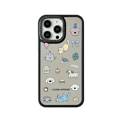 ミラー かわいいデザートと子犬・子猫のデザインのiPhone用ケース 7枚目の画像