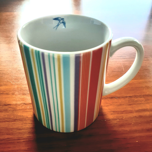 ツバメのマグカップ(カラフルボーダー) マグカップ myu select 通販
