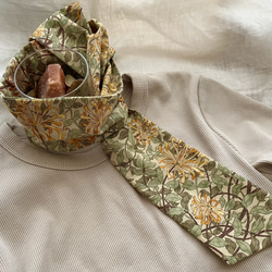ウィリアムモリス　オトナのネッククーラー　サマースカーフ　保冷剤2個付き　ストール　いちご泥棒　ピンパーネル　ヒヤシンス 17枚目の画像