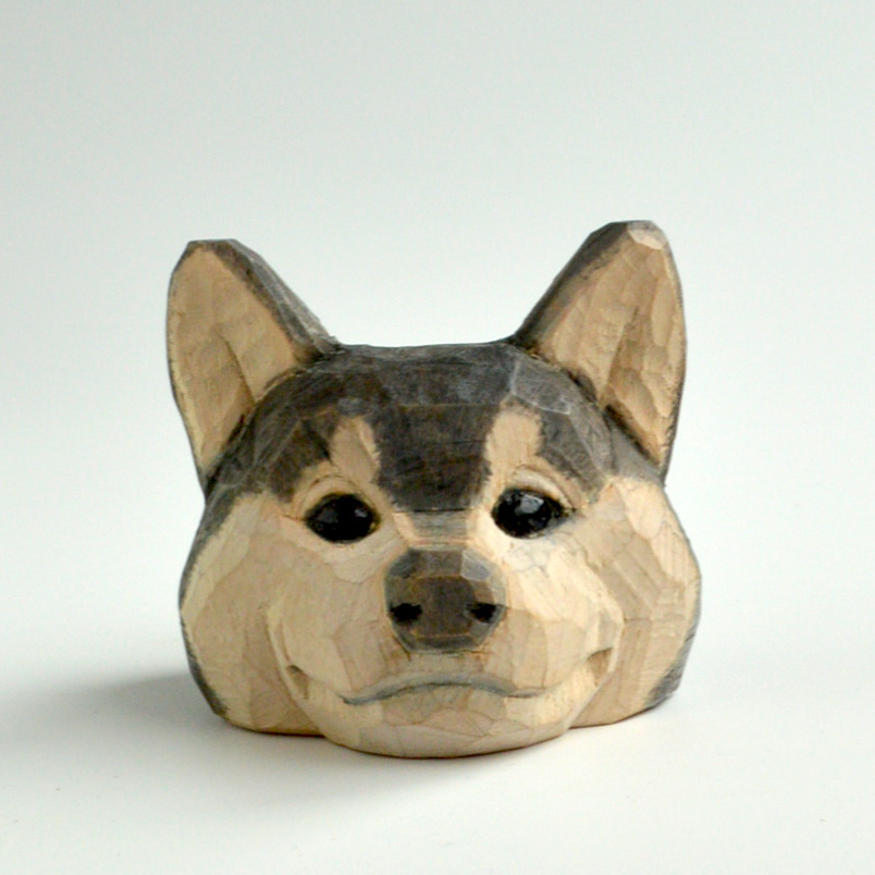 黒柴犬のスカーフリング