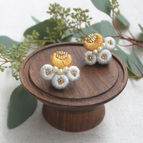 K.omono｜ビーズ刺繍イヤリング キット｜ハンドメイドアクセサリー制作