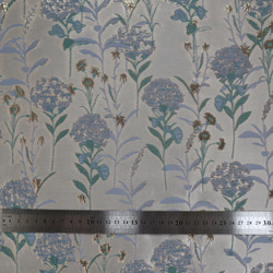 ラメジャガード織り生地 ゴブラン織り アジサイ お花柄 8枚目の画像