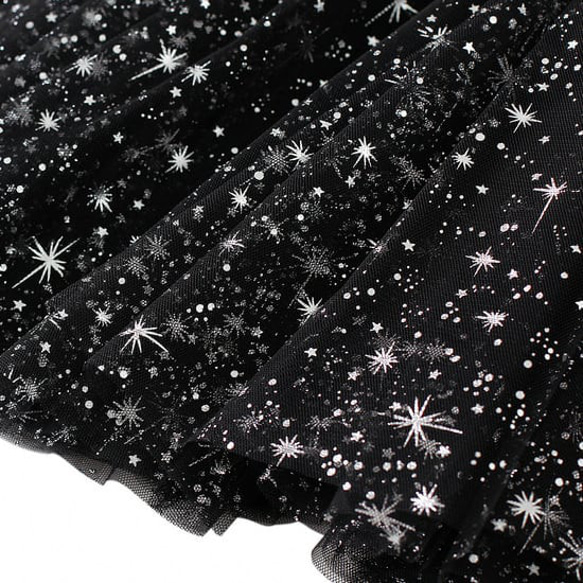 星空のスカート 星ラメ チュール - Bellatrix(全4色) 6枚目の画像