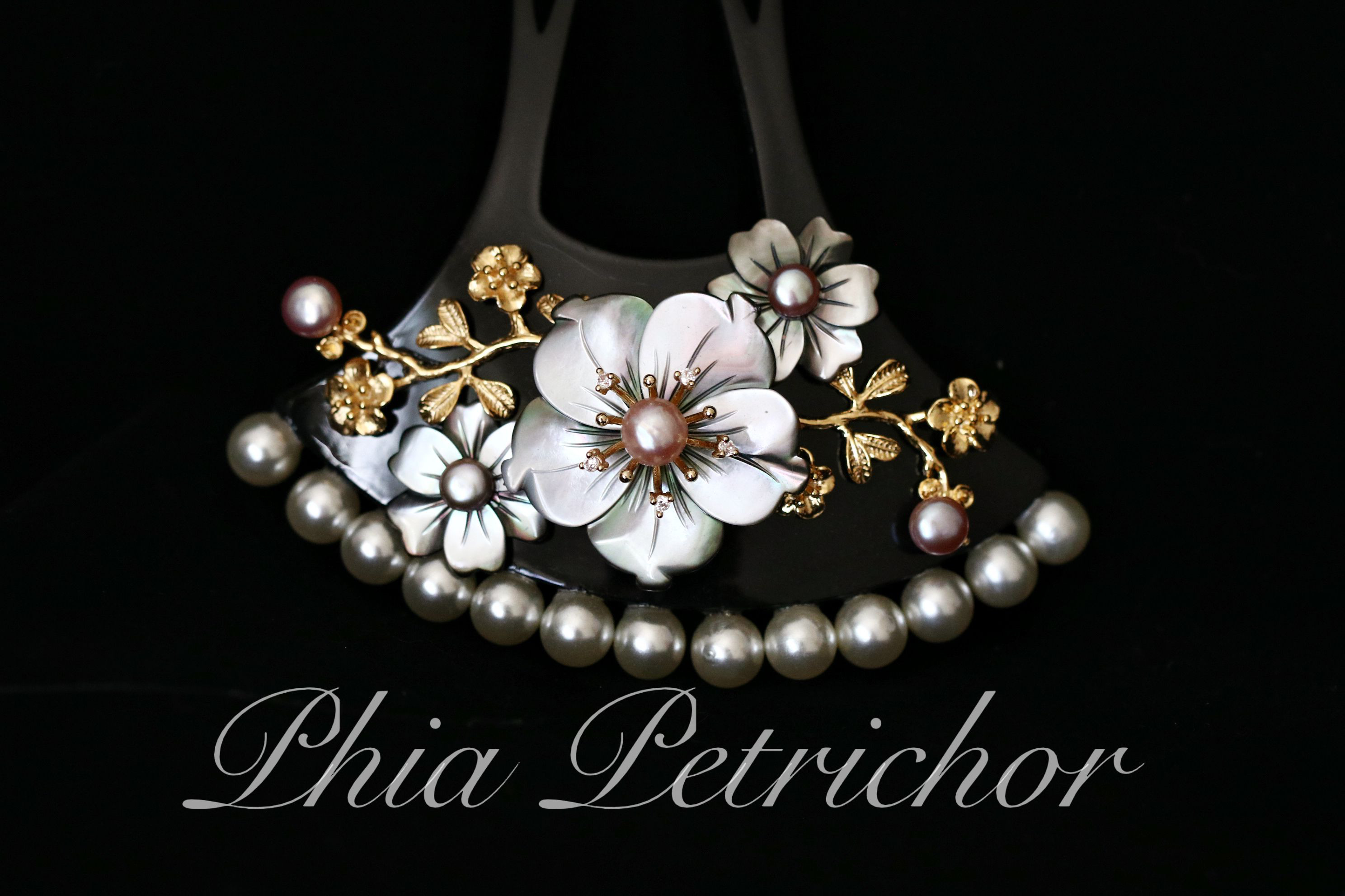 簪 和 K24GP 桜 かんざし バチ型 パール 簪 着物 髪飾り 留袖 着物 成人式 結婚式 卒業式