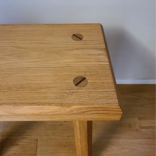 ヒノキ八角形テーブル　椅子　スツール　ナチュラル　シンプル　サイドテーブル　無垢 ワケありな逸品/1点のみ】八角形スツール 椅子 テーブル 無垢