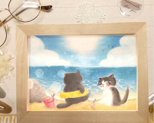 癒しの絵　パステル画 絵画 癒しの絵 パステルアート 癒しの絵 可愛い 癒し ヒーリング