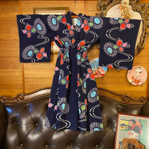 浴衣ドレス リメイク品 浴衣リメイク][refashion]浴衣リメイクでラップドレス製作・Wrap
