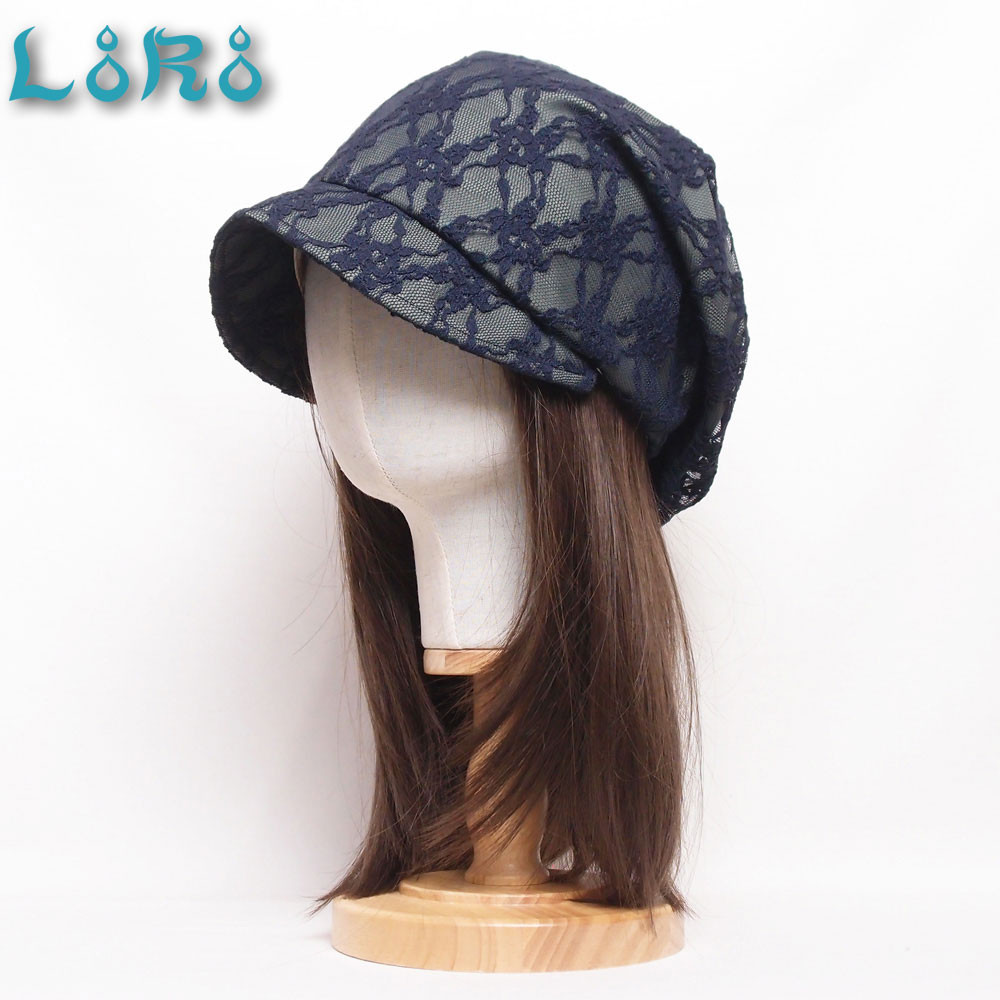 フレンチピッコロ・フラワー/フリーサイズ UV たためる帽子 風に飛ばない帽子