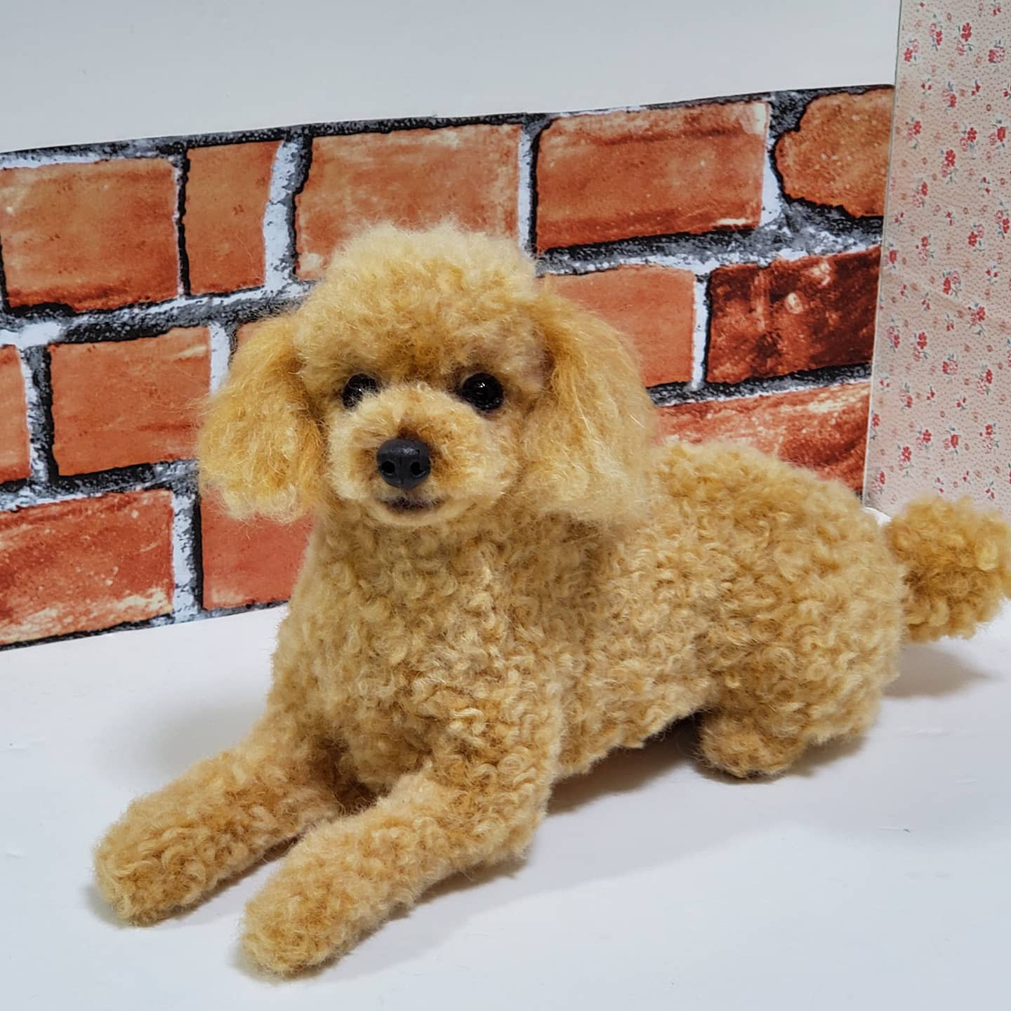 羊毛フェルト、オーダーメイド、受注制作、羊毛フェルト犬