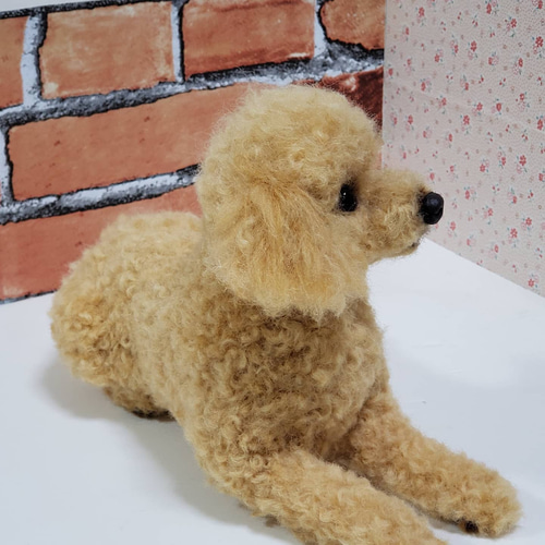 羊毛フェルト、オーダーメイド、受注制作、羊毛フェルト犬