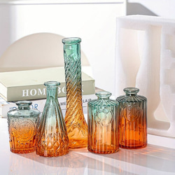 5セットのヨーロッパ製ガラス製花瓶 モダンでシンプルな花瓶 水耕栽培用の花瓶 a-502 7枚目の画像