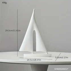 セーリングボートの模型 オーナメント シンプルなオーナメント 家庭用 a-506 4枚目の画像