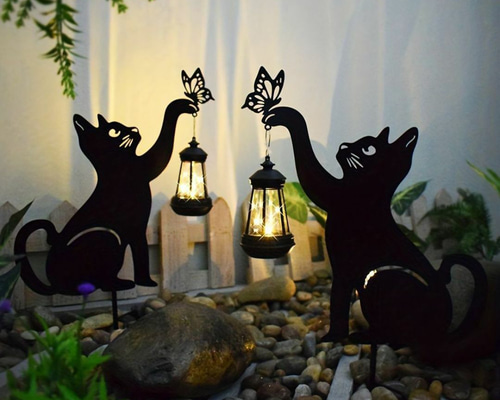 葉山家具　猫ちゃんと金魚     アンティーク風 ランプ 葉山家具 猫ちゃんと金魚 アンティーク風 ランプ