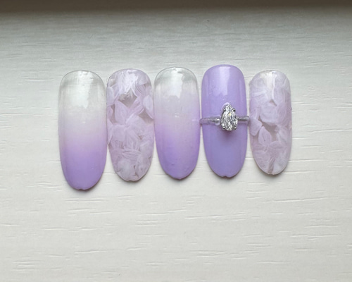 6色から/オーダー専】量産型 推し活 ネイルチップ 赤 白 黄 青 紫