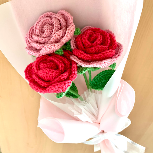 花束 花 毛糸 プレゼント 枯れない花 かぎ編み あみぐるみ 結婚