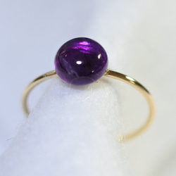 (1 個) 紫水晶手術不鏽鋼戒指（8mm/均碼） 第3張的照片