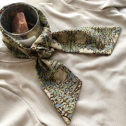 ウィリアムモリス　ピンパーネル　ネッククーラー　サマースカーフ　保冷剤2個付き 1枚目の画像
