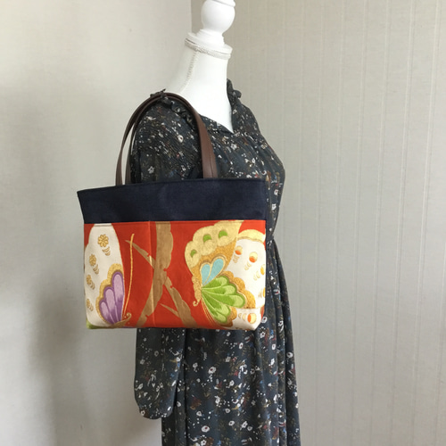 花ぷらら・ハンドメイド・リメイク・帯・カバン・トートバッグ