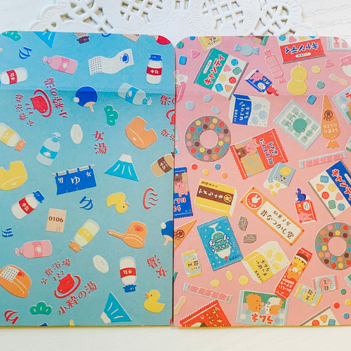 送料無料】 ポチ袋 昭和レトロ柄 ポイント利用 おすそ分けファイルにも