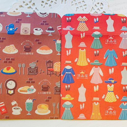 送料無料】 ポチ袋 昭和レトロ柄 ポイント利用 おすそ分けファイルにも