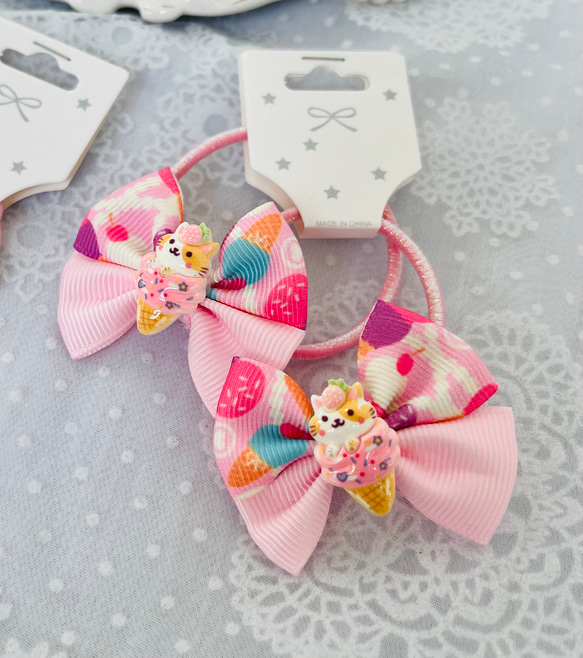 ヘアクリップ アイス猫ちゃん♡