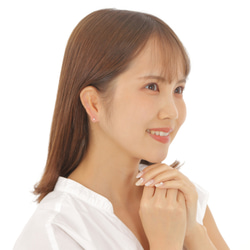 【正品珍珠】陶瓷單顆珍珠耳環3.5-4mm日本Akoya珍珠小珍珠日本珠日本製造金屬防過敏 第7張的照片