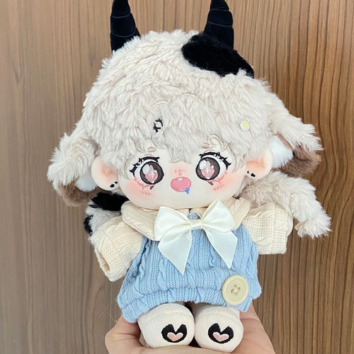 無属性 ぬいぐるみ 20cm 着せ替えぬいぐるみ 獣耳付け男の子 煤