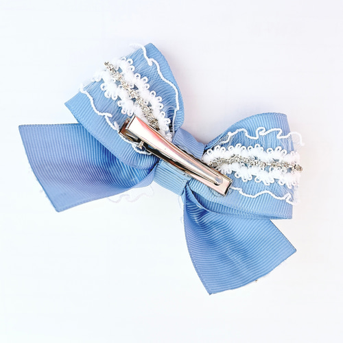 ベビーヘアクリップ☆グログランリボン ハンドメイド ベビーヘアクリップ☆グログランリボン ハンドメイド