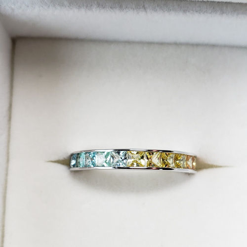 ★STAR JEWELRY★ フルエタニティ サファイア リング BLUE SAPPHIRE ETERNITY RING(2ZR1593)K18 リング｜スター