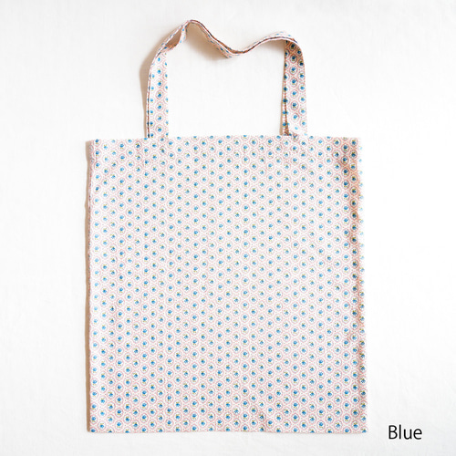 Big_bag_Komon Blue/Orange/Purple 綿 トートバッグ サブバッグ