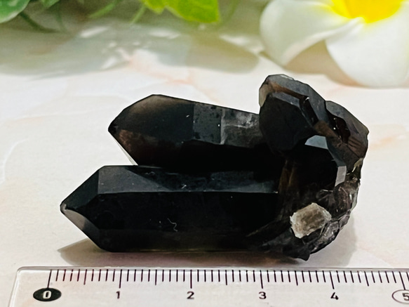 心の安寧✨　スモーキークォーツ　ラフストーン　原石　クラスター　煙水晶 6枚目の画像