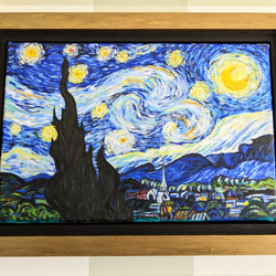 ゴッホ　星月夜　MOMA 油絵　ペイント ゴッホ 星月夜 MOMA 油絵 ペイント ゴッホ：The Starry Night