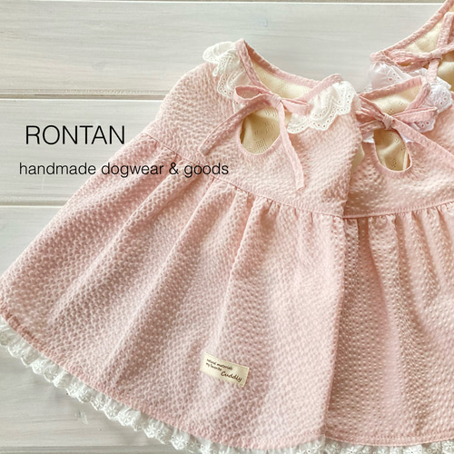 犬服 ワンピース(S) ꒡̈⃝Lily꒡̈⃝ハンドメイド