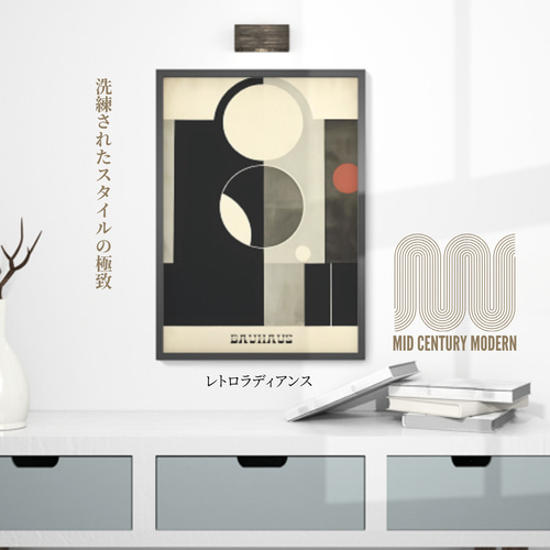 レトロラディアンス ミッドセンチュリーモダンアートポスターシリーズ