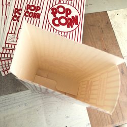 086・アメリカ　ポップコーン紙箱　10枚セット　箱　ポップコーン袋　マルシェ袋　パーティーアイテム　ウエディング　映画 5枚目の画像