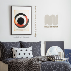 コズミック・コンフルエンス ミッドセンチュリーモダンアートポスターシリーズ　bauhaus 木製フレームセット 11枚目の画像