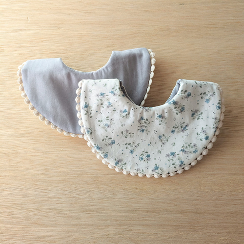 Ange Bouquet bib 出産祝い スタイ リバーシブル ギフト 新生児 スタイ