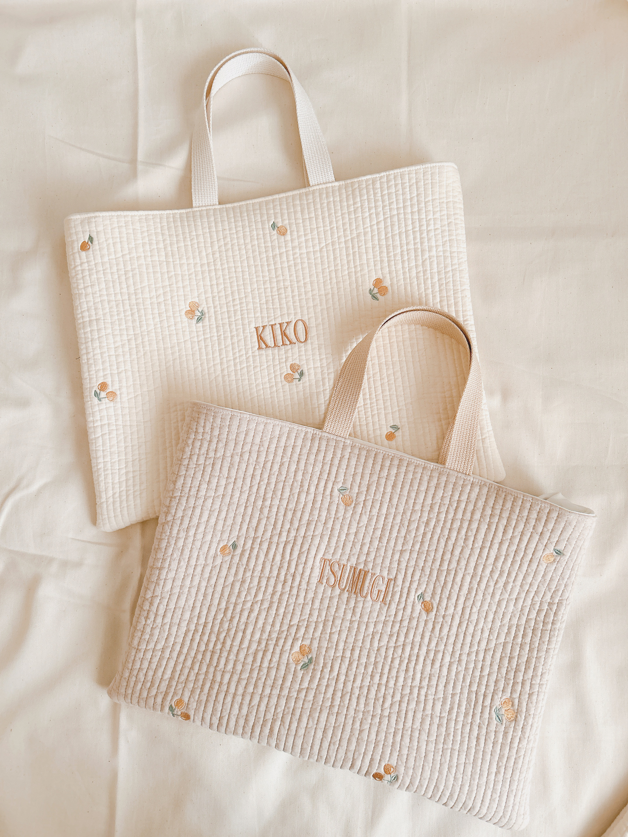 限定品【お名前刺繍】ヌビシューズバッグ＋レッスンバッグ