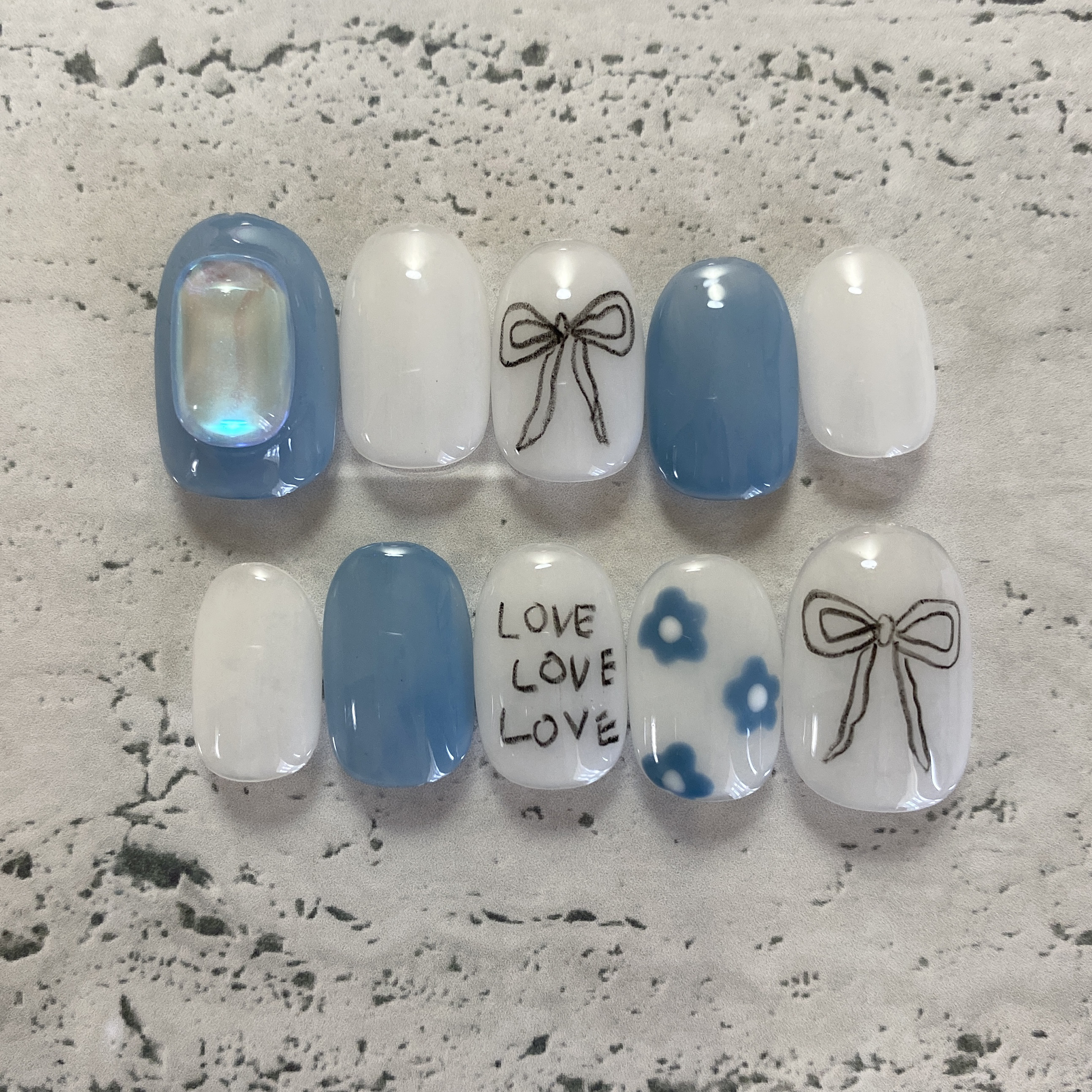 ピンバッチ JNA リボン型　プロネイル用