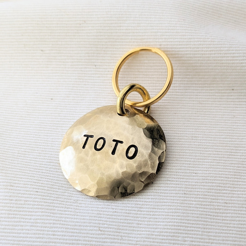 dog tag ドッグタグ 犬 名札 鑑札 迷子札 犬 ドッグタグ 両面 Lサイズ 大型犬 中型犬 名入れ 名前