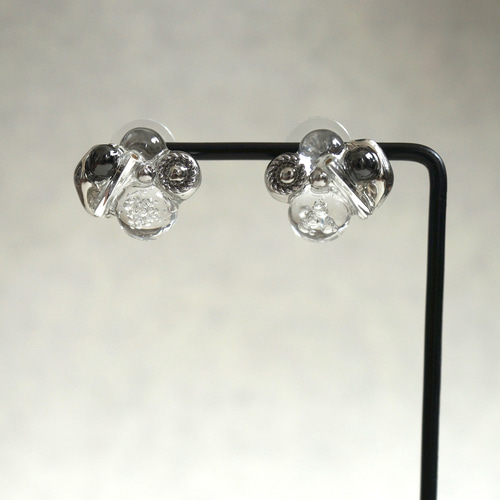 metallic bouquetアクセサリー クリア 透明感 シルバー