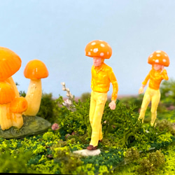 ミニチュア フィギュア きのこ きのこびと 苔テラリウム ガーデン