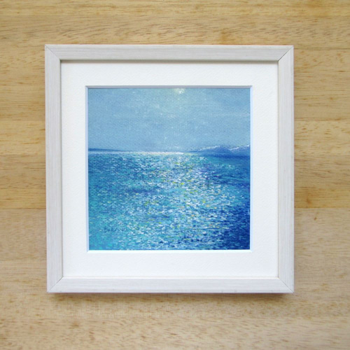 朝、優しい海 (パステル画 額付き） 絵画 takiyo 通販 17686559