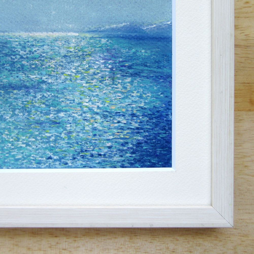 朝、優しい海 (パステル画 額付き） 絵画 takiyo 通販 17686559