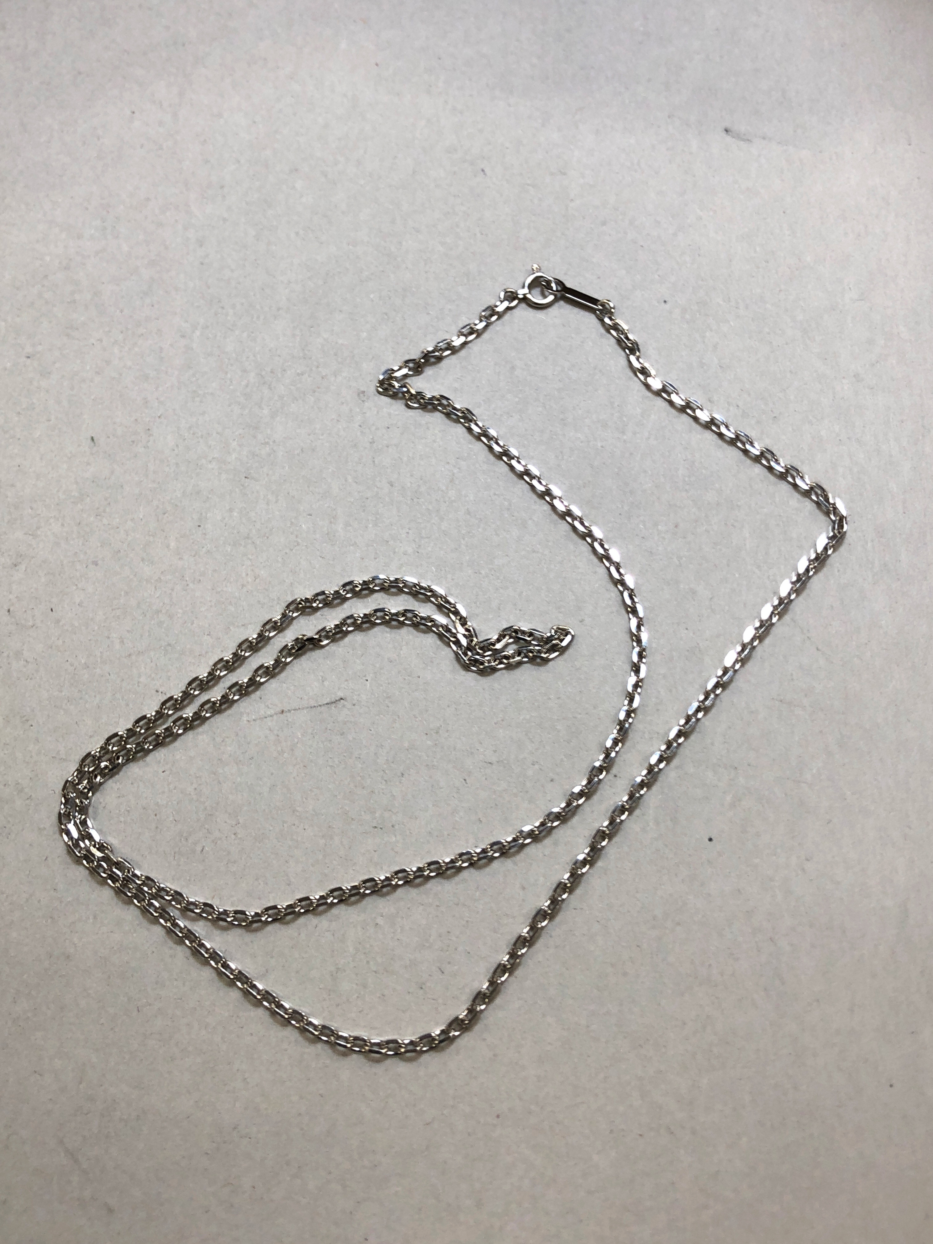 ペンダント×2つネックレス k14wg Pt850