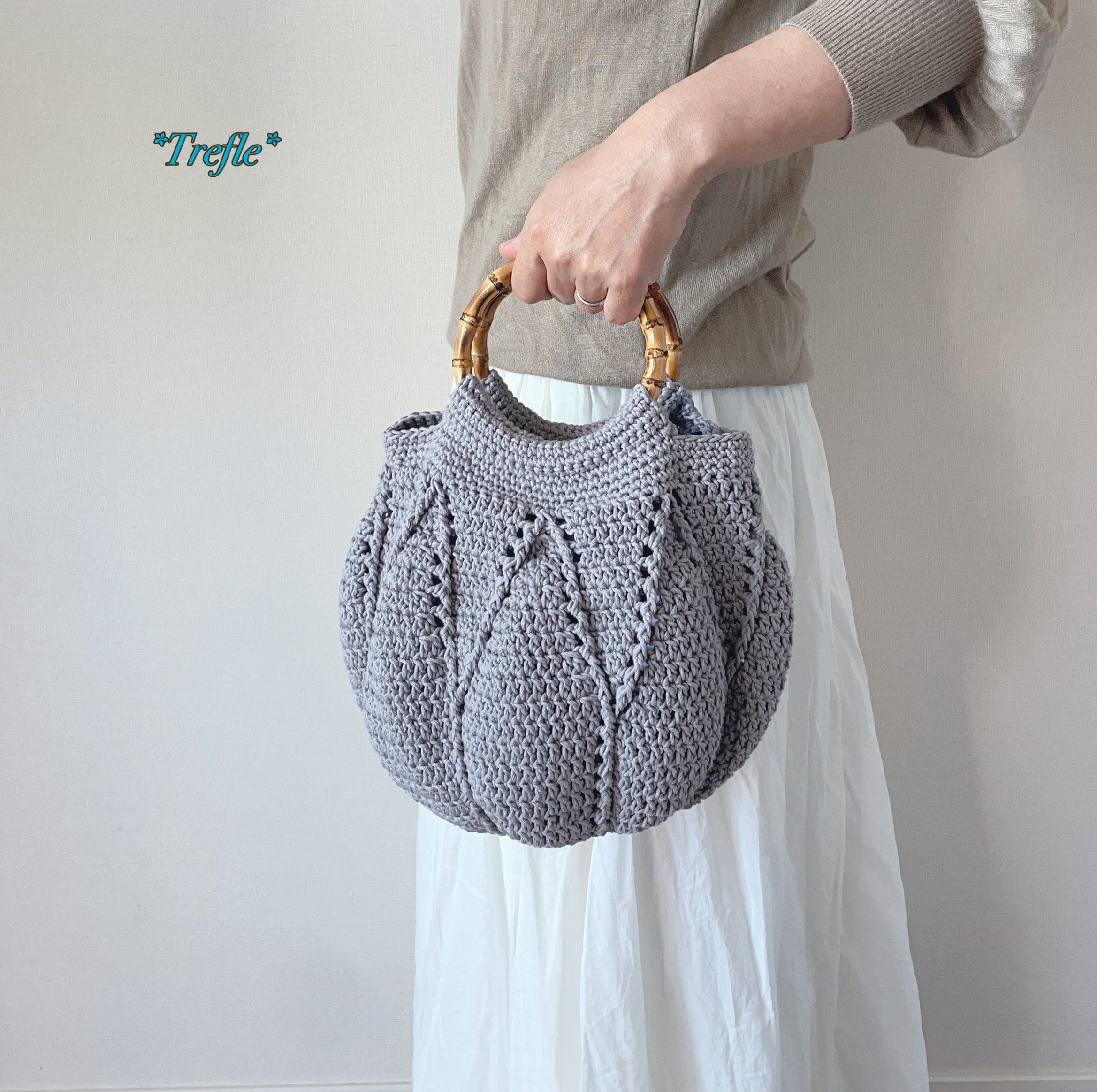 ♡コットンバッグ♡グレー