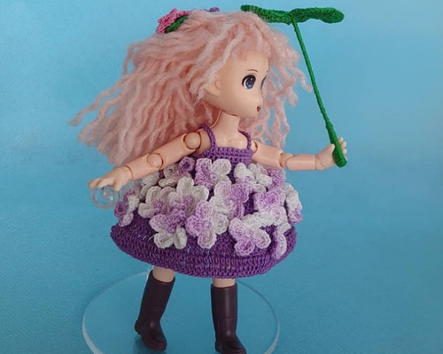 【ハンドメイド】オールビスクドール　紫陽花 98962043f4effda9d22f425916f6b7