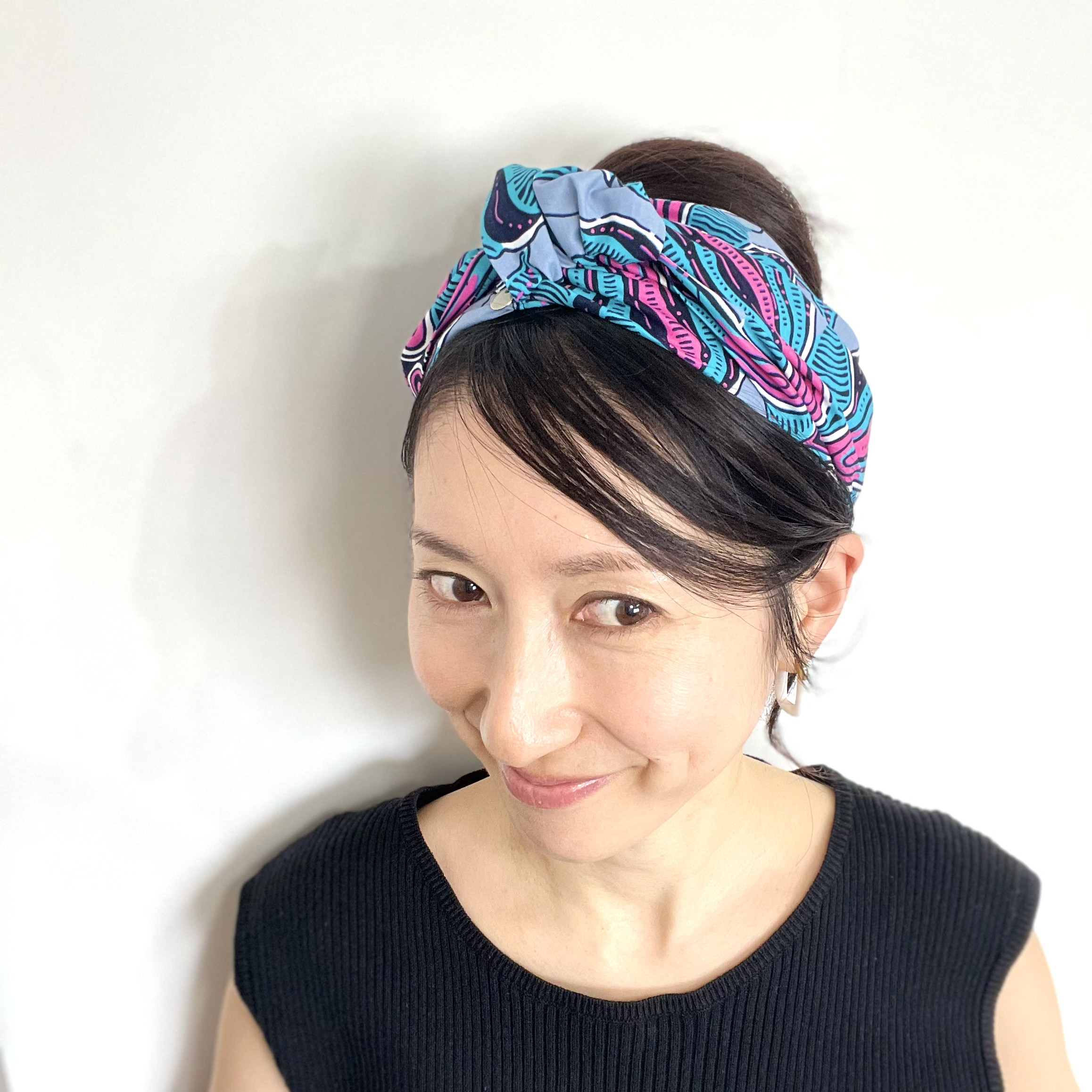 【アフリカ / バティック】ターバン風ヘアバンド◆MONTANA