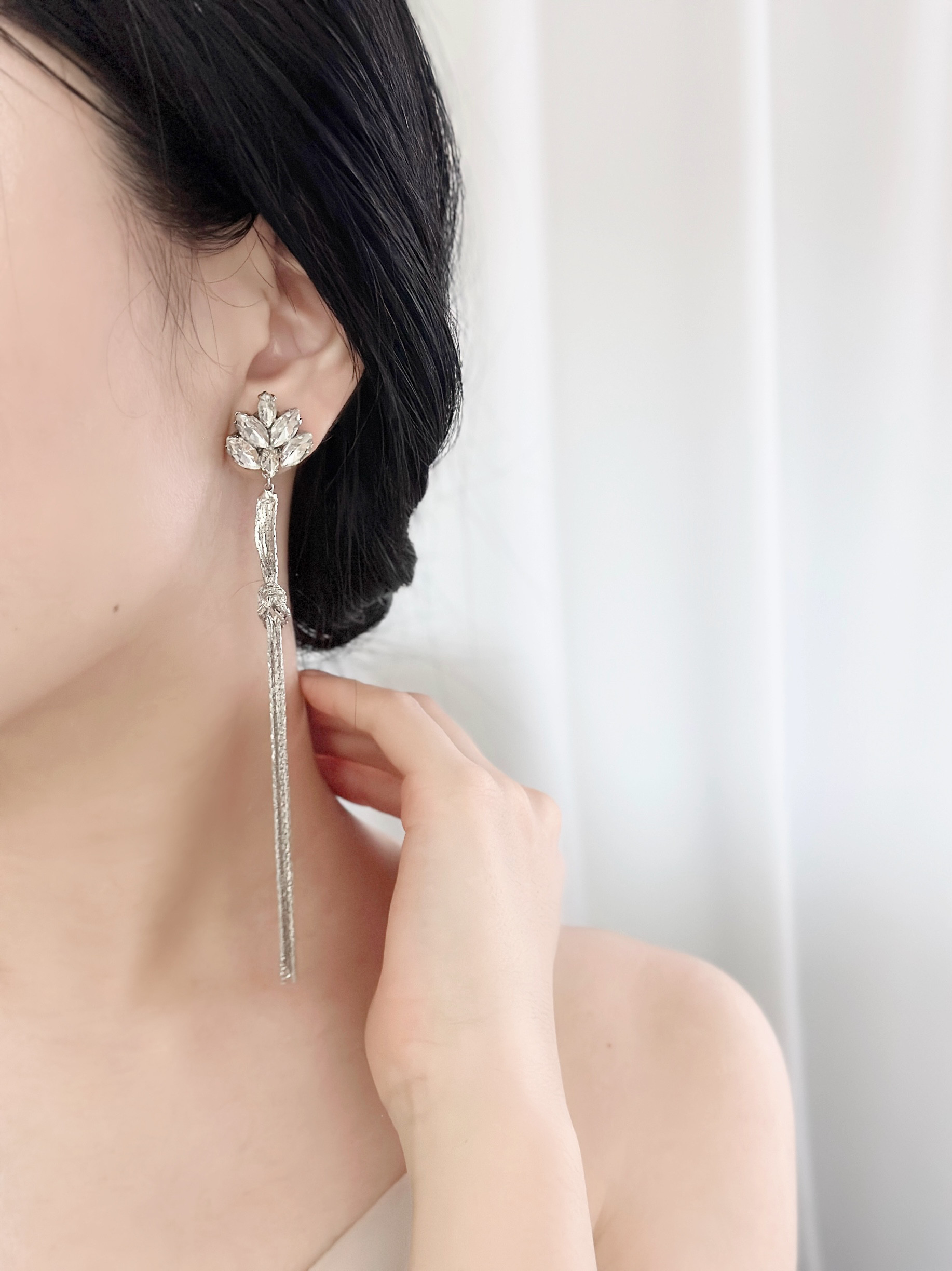 ブライダルピアス　イヤリング　coussinet 追加チェーン付き ブライダルピアス　イヤリング　coussinet 追加チェーン付き